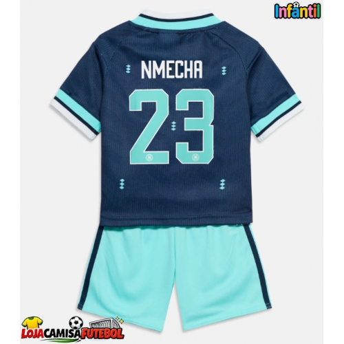 Camisa de Futebol Alemanha Felix Nmecha #23 Equipamento Secundário Infantil Mundo 2026 Manga Curta (+ Calças curtas)